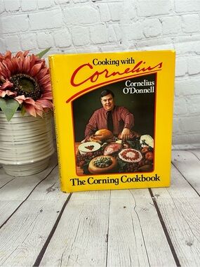 vtg 1982 Cooking with Cornelius The Corning Cookbook 1st ed. retro corning glass
